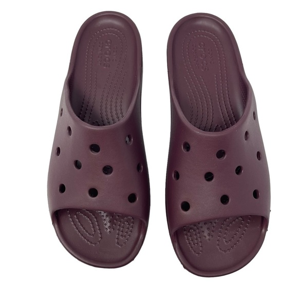 Crocs Women’s Size 9 Platform Slide sandals Dark Cherry - Picture 1 of 6